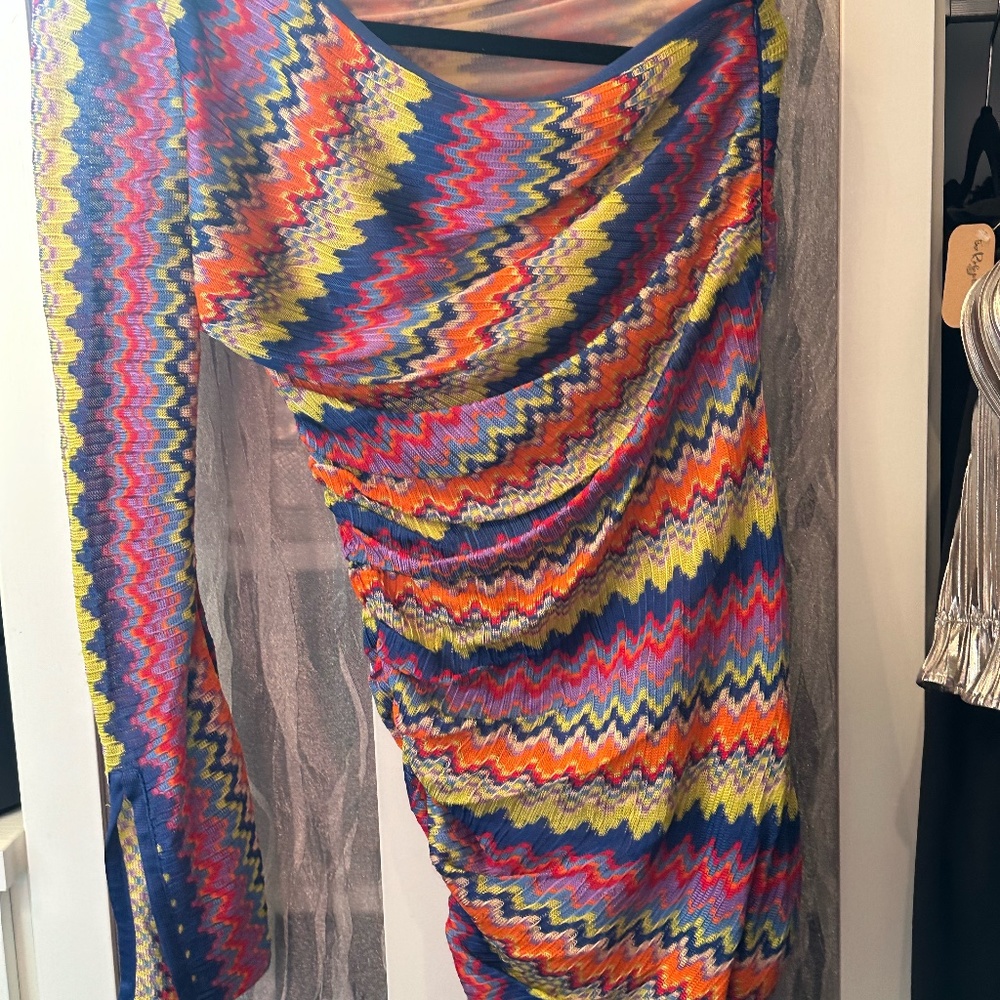 Alexis Devon Knit One-Shoulder Minidress